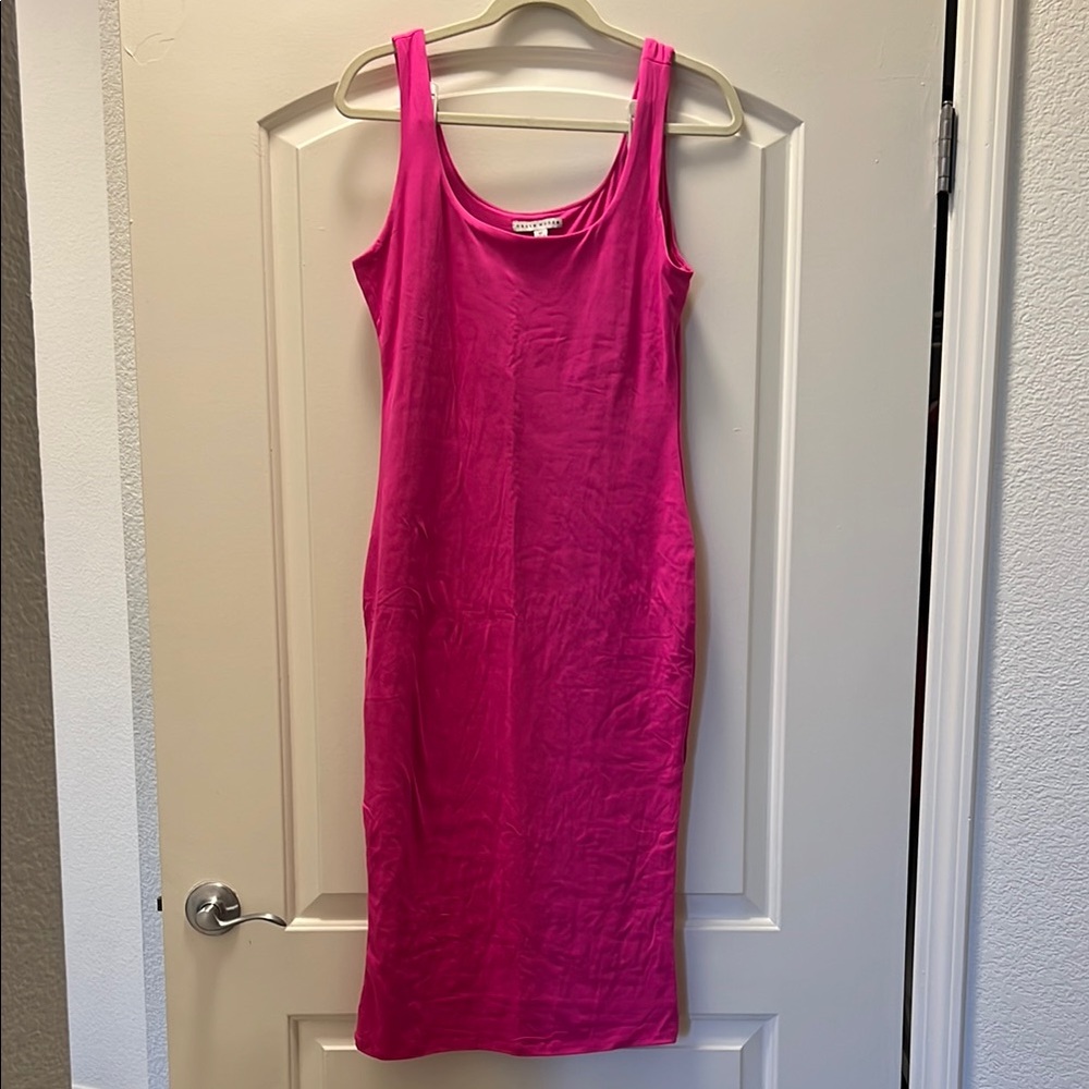 Haute Monde Pink Midi Dress